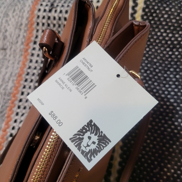 Anne Klein Marcie Triple Compartment Tote, Chestnut - Picture 6 of 11